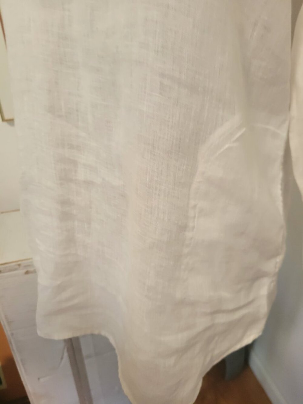 Vineyard Vines White 100% Linen Shirt with pockets - Picture 5 of 6